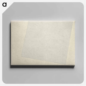 アートパネル-Suprematist Composition: White on White - カジミール マレーヴィチ Canvas.