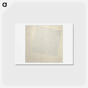 アートポストカード-Suprematist Composition: White on White - カジミール マレーヴィチ Postcard.