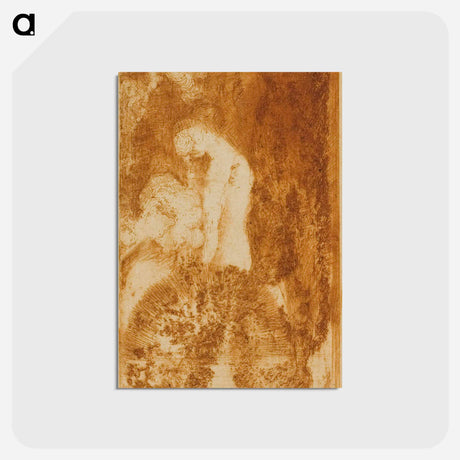 アートポストカード-Bather - オディロン ルドン Postcard.