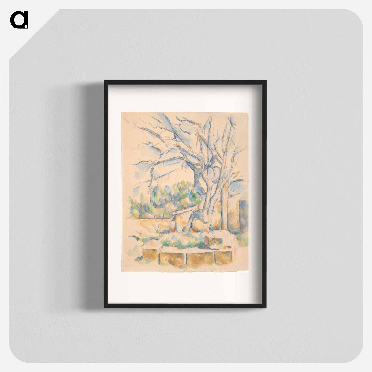 アートポスター-Pistachio Tree at Château Noir - ポール セザンヌ Poster.