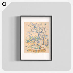 アートポスター-Pistachio Tree at Château Noir - ポール セザンヌ Poster.