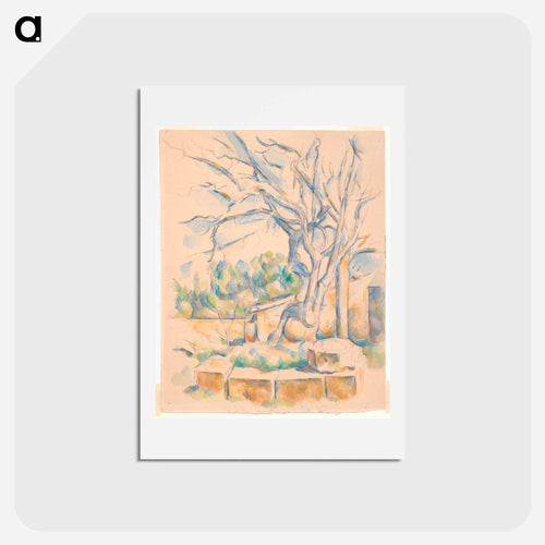 Pistachio Tree at Château Noir - Paul Cézanne Postcard.