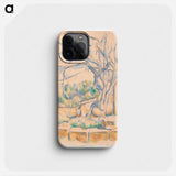 Pistachio Tree at Château Noir - ポール セザンヌ Phone Case.