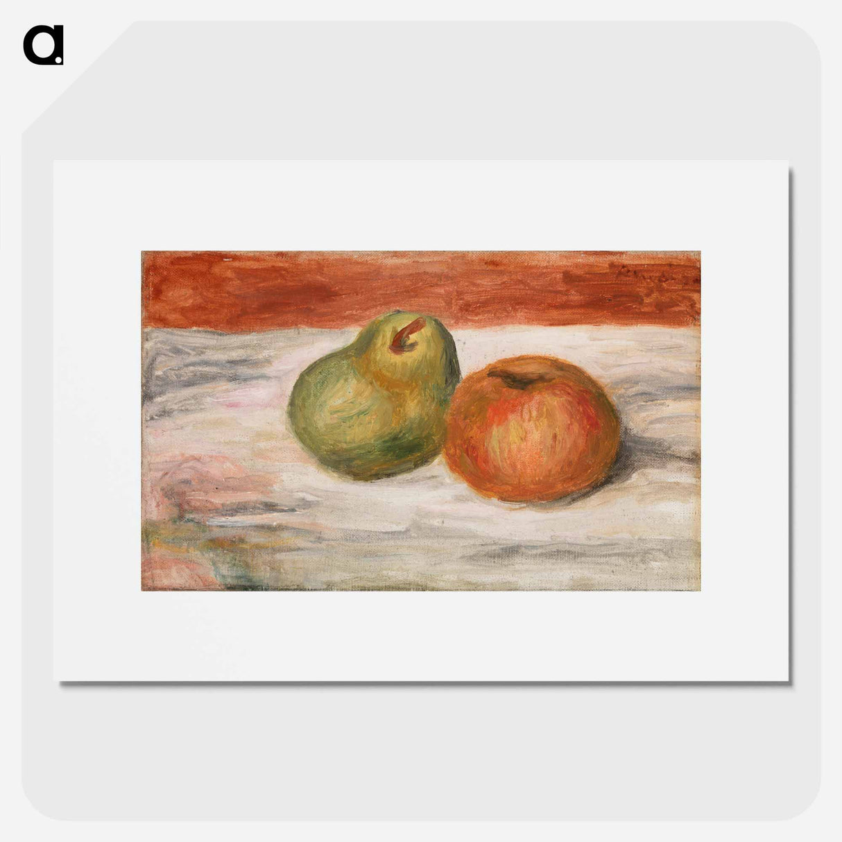 Apple and Pear - Pierre-Auguste Renoir Poster.