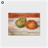 アートポストカード-Apple and Pear - ピエール オーギュスト ルノワール Postcard.