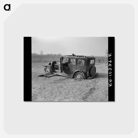 アートポストカード-Mackey Ferry Road Flood
 - ラッセル リー Postcard.