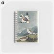 アートメモ帳-Snow Bunting from Birds of America
 - アメリカの鳥たち Memo.