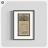 Kalenderblad voor augustus met wilde planten by Theo van Hoytema - テオ ヴァン ホイテマ Poster.