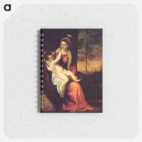 アートメモ帳-Mary with the Christ Child - ティツィアーノ ヴェチェッリオ Memo.