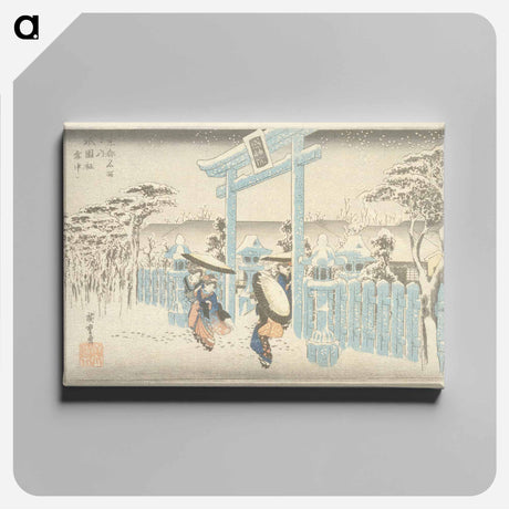 アートパネル-Gion Shrine in Snow
 - 歌川 広重 Canvas.