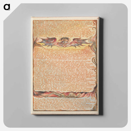 アートパネル-Jerusalem, Plate 58 - ウィリアム ブレイク Canvas.