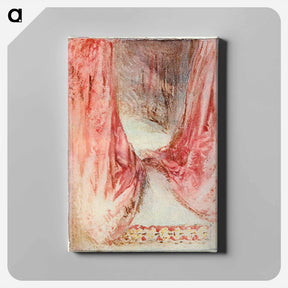 アートパネル-A bed, drapery study - ウィリアム ターナー Canvas.