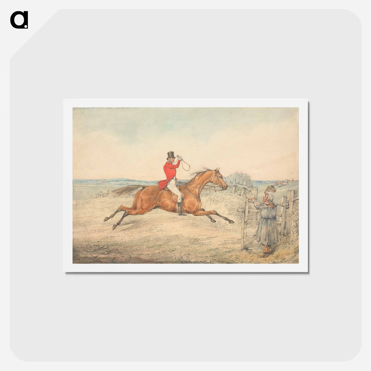 アートポストカード-Getting Across the Country Like a Gentleman
 - イェール大学アートギャラリー Postcard.