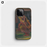 Seated woman - アーノルド ピーター ワイズ クビンチャン Phone Case.