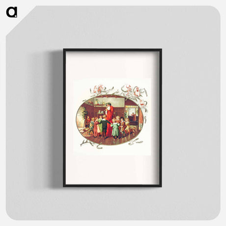 アートポスター-Santa Claus with Children
 - 大英図書館 Poster.