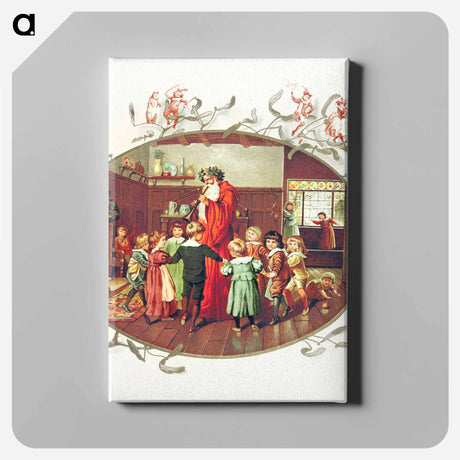 アートパネル-Santa Claus with Children
 - 大英図書館 Canvas.