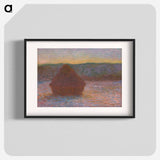 Stack of Wheat - Claude Monet Poster.