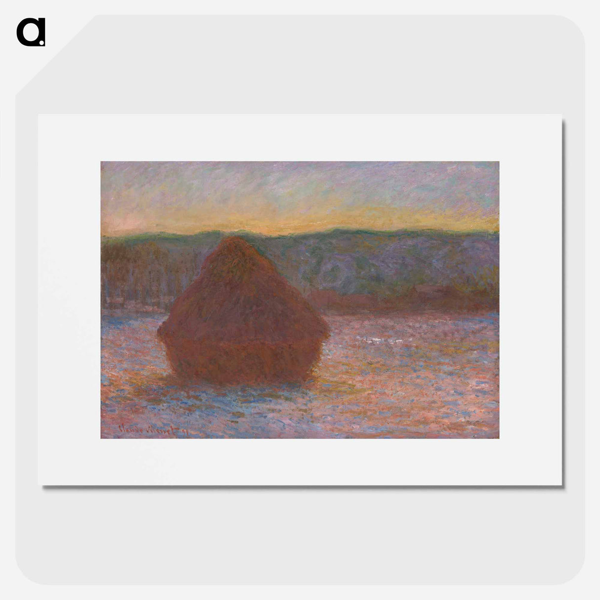 Stack of Wheat - Claude Monet Poster.