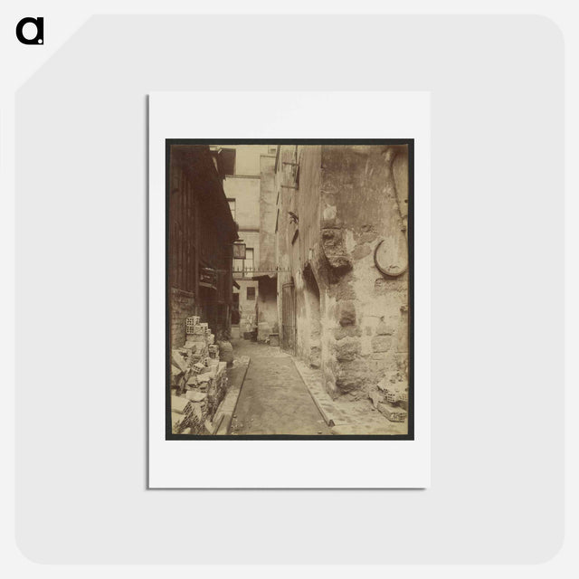アートポストカード-Impasse de la Baudoirie
 - ウジェーヌ アジェ Postcard.