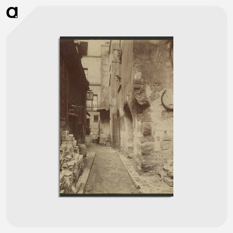 アートポストカード-Impasse de la Baudoirie
 - ウジェーヌ アジェ Postcard.