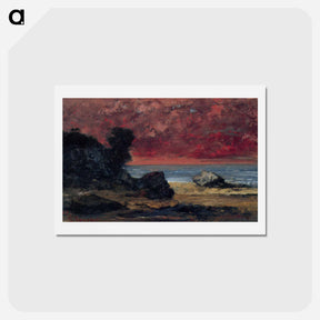 アートポストカード-After the Storm - ギュスターヴ クールベ Postcard.