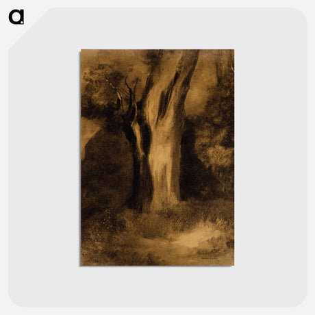 アートポストカード-Tree - オディロン ルドン Postcard.
