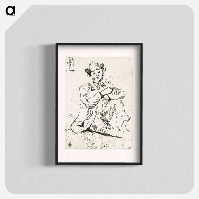 アートポスター-Guillaumin with the Hanged Man - ポール セザンヌ Poster.