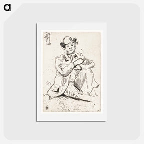 アートポストカード-Guillaumin with the Hanged Man - ポール セザンヌ Postcard.