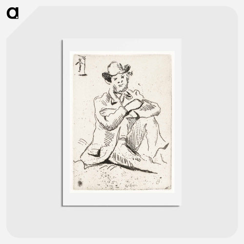 Guillaumin with the Hanged Man - ポール セザンヌ Postcard.