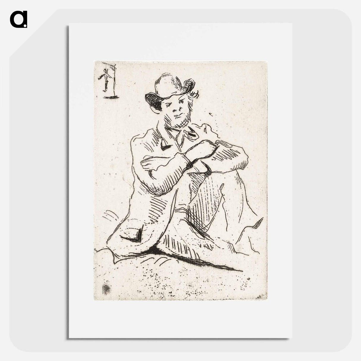 アートポスター-Guillaumin with the Hanged Man - ポール セザンヌ Poster.