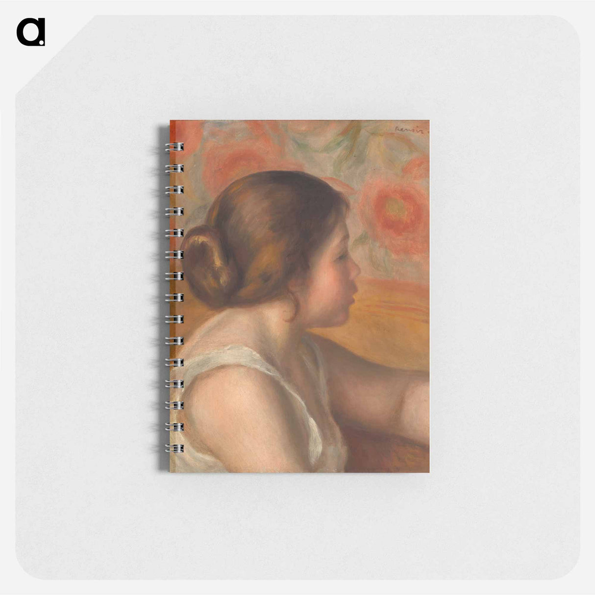 Head of a Young Girl - ピエール オーギュスト ルノワール Memo.