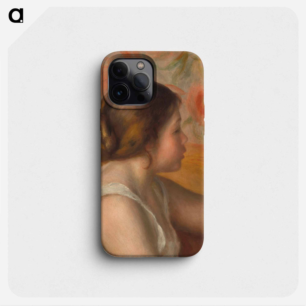 Head of a Young Girl - ピエール オーギュスト ルノワール Phone Case.