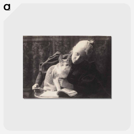 アートポストカード-Amelia Van Buren with a Cat - トーマス エイキンズ Postcard.