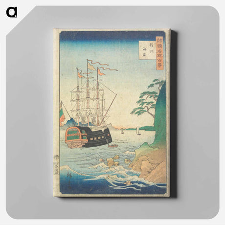 アートパネル-Coast in Tsushima Province
 - 歌川 広重 Canvas.