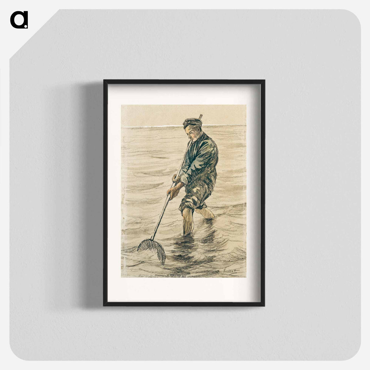 The Shell Fisherman - Vincent van Gogh Poster.