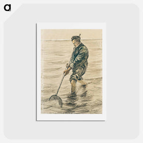 アートポストカード-The Shell Fisherman - フィンセント ファン ゴッホ Postcard.