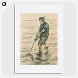 The Shell Fisherman - Vincent van Gogh Poster.