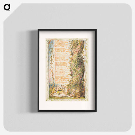 アートポスター-Songs of Innocence and of Experience: The Little Girl Found (second plate) - ウィリアム ブレイク Poster.
