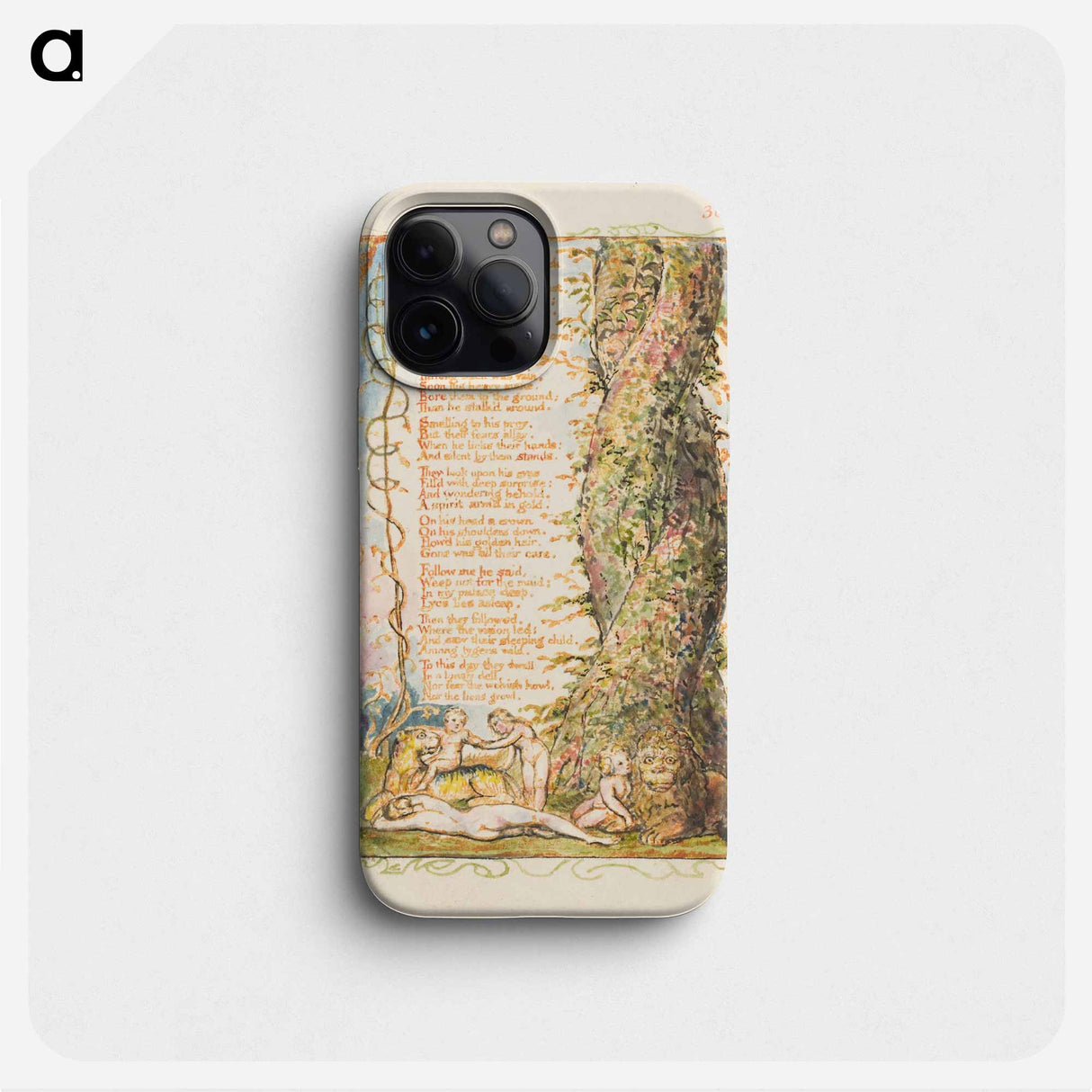 Songs of Innocence and of Experience: The Little Girl Found (second plate) - ウィリアム ブレイク Phone Case.