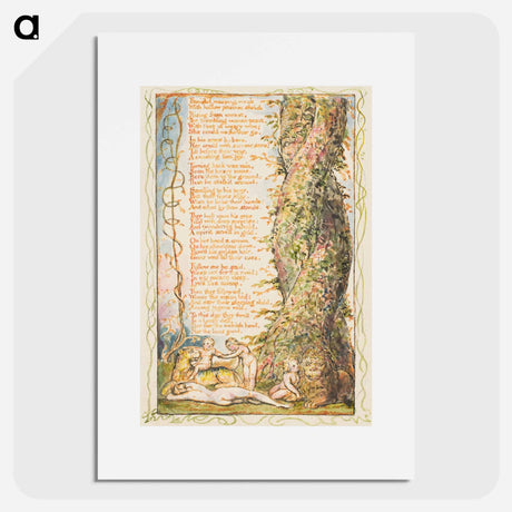 アートポスター-Songs of Innocence and of Experience: The Little Girl Found (second plate) - ウィリアム ブレイク Poster.