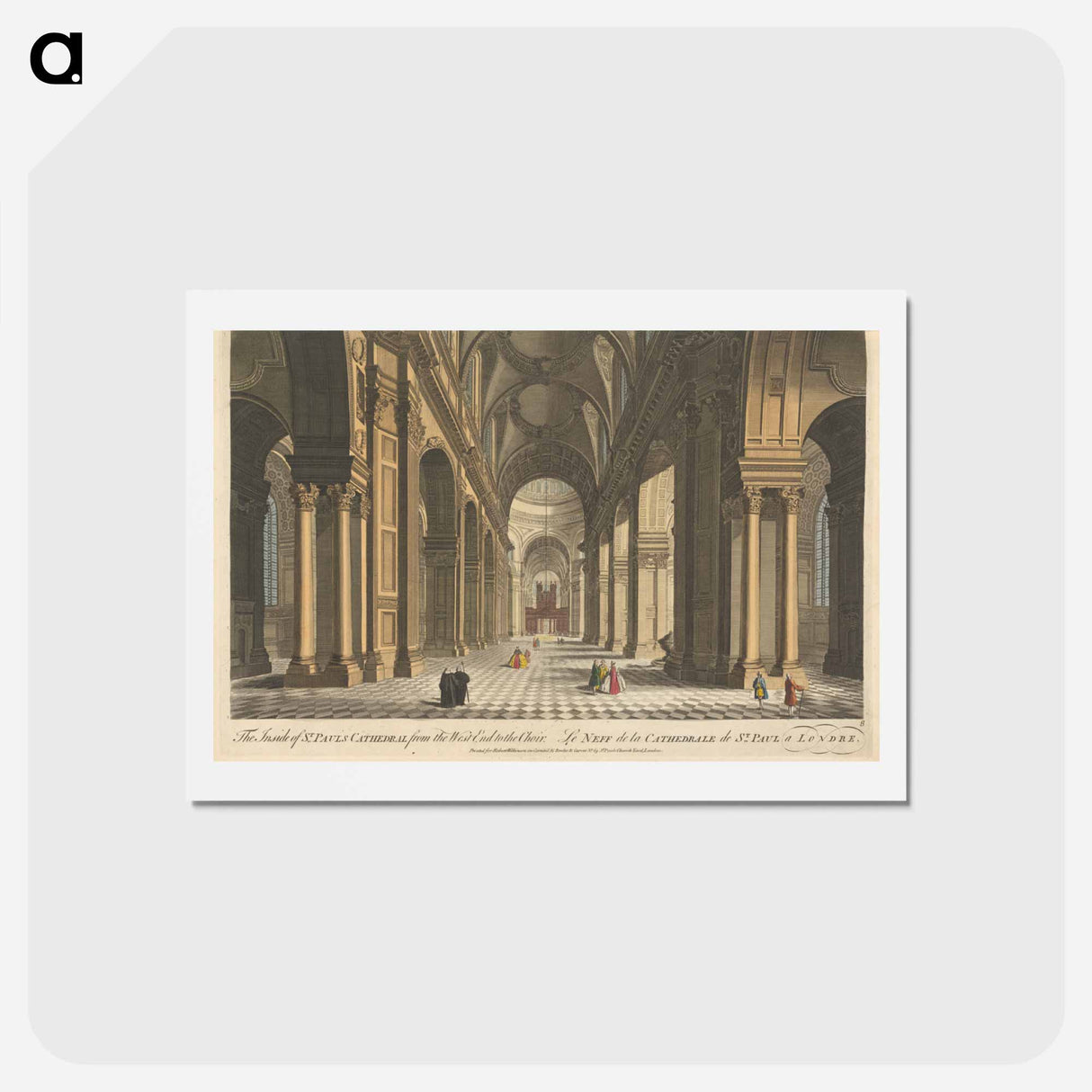 アートポストカード-The Inside of St. Paul's Cathedral from the West End to the Choir
 - イェール大学アートギャラリー Postcard.
