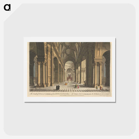 アートポストカード-The Inside of St. Paul's Cathedral from the West End to the Choir
 - イェール大学アートギャラリー Postcard.
