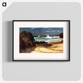 アートポスター-Beach at Nassau - アルバート ビアスタット Poster.