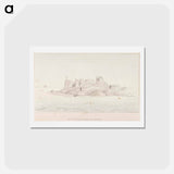 アートポストカード-Gustafsvärns ruiner och hamnfyr - アルバート エーデルフェルト Postcard.