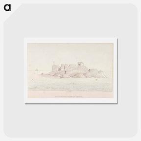 アートポストカード-Gustafsvärns ruiner och hamnfyr - アルバート エーデルフェルト Postcard.