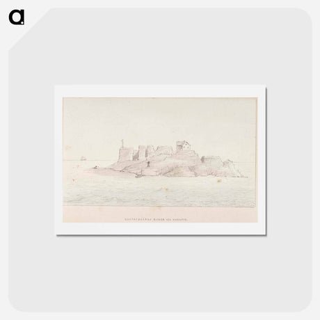 アートポストカード-Gustafsvärns ruiner och hamnfyr - アルバート エーデルフェルト Postcard.