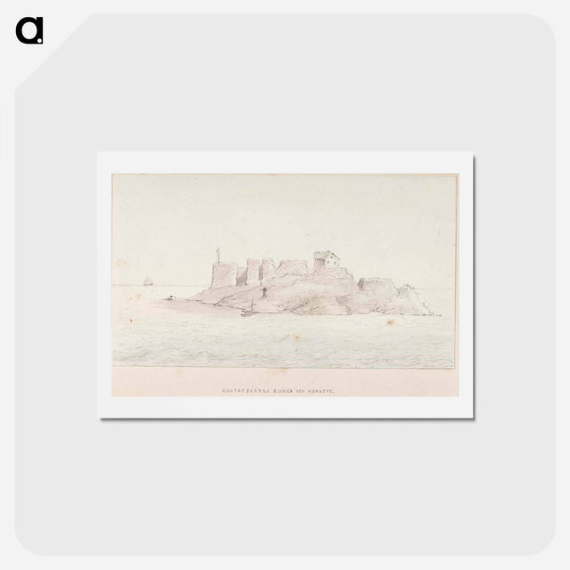 アートポストカード-Gustafsvärns ruiner och hamnfyr - アルバート エーデルフェルト Postcard.