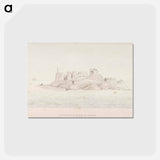 アートポストカード-Gustafsvärns ruiner och hamnfyr - アルバート エーデルフェルト Postcard.