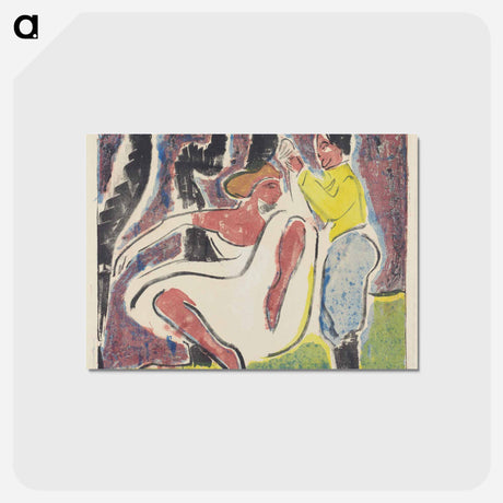 アートポストカード-Russian Dancers - エルンスト ルートヴィヒ キルヒナー Postcard.
