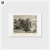 アートポストカード-Arabs of Oran - ウジェーヌ ドラクロワ Postcard.